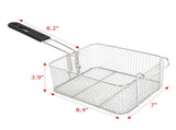 EH82 2500W 220-240V 12.7QT/12L Stainless Steel Double Cylinder Electric Fryer UK 08862124