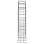 Arched Gabion Baskets 12 pcs 200x30x120/140 cm Galvanised Iron 3146141