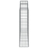 Arched Gabion Baskets 12 pcs 200x30x120/140 cm Galvanised Iron 3146141
