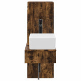 Bathroom Furniture Set 2 pcs Smoked Oak 33 x 34.5 x 100 cm 3406108