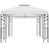 Gazebo with Double Roof White 6x3 m Steel 362376