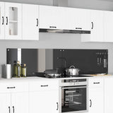 Kitchen Backsplash 2 pcs Dark Grey 110 x 50 cm Tempered Glass 3415507