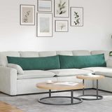 Sofa Pillows 2 pcs Dark Green 145 x 40 cm Corduroy Fabric 42013844