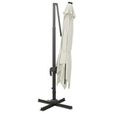 Cantilever Garden Parasol Sand Fabric with a PA coating, Aluminium 312344