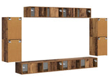 TV Cabinet 8 pcs Old Wood 3409148
