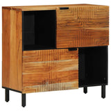 Sideboard with Door Natural 80 x 33.5 x 75 cm Solid Acacia Wood 4017783