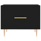 Coffee Table Black 50x50x40 cm Engineered Wood 829366