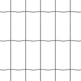 Euro Fence with Concrete Base 25 x 0.4 m PVC-Coated Steel Grey 3350941
