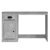Desk with Drawer Concrete Grey 115x50x75 cm Engineered Wood 816476