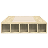 Bed Frame without Mattress Sonoma Oak 90x190 cm Single 3280526