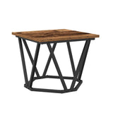 Coffee Table 3 pcs Old Wood Engineered Wood and Steel 868283