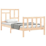 Bed Frame without Mattress 90x200 cm Solid Wood Pine 3193126