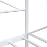 Day Bed without Mattress White 90x190 cm Steel 4104681
