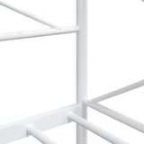 Day Bed without Mattress White 90x190 cm Steel 4104681