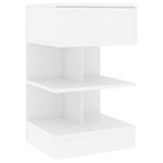 Bedside Cabinets 2 pcs White 40x35x65 cm Engineered Wood 808649