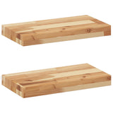 Floating Shelves 2 pcs 40x20x4 cm Oil Finished Solid Wood Acacia 3279576