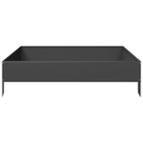 ZNTS Garden Raised Bed Black 100x100x26 cm Steel 851017