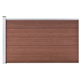 Garden Fence WPC 175x105 cm Brown 49074