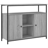 Sideboard Grey Sonoma 100x35x80 cm Engineered Wood 835502