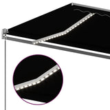 Manual Retractable Awning with LED 6x3 m Anthracite 3070204