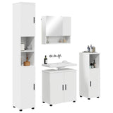 Bathroom Furniture Set 4 pcs White Engineered wood & Metal 3392963