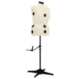 Adjustable Dress Form Female Cream L Size 44-50 288490
