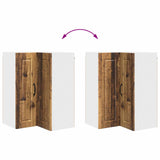Wall Corner Cabinet PORTO Old Wood 57 x 57 x 80 cm 885433