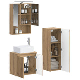 Bathroom Furniture Set 4 pcs Artisan Oak 3407446