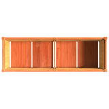 Garden Planter Wax Brown 150x50x50 cm Solid Wood Pine 837486