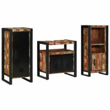 Bathroom Furniture Set 3 pcs Multicolour Solid Reclaimed Wood 3305621