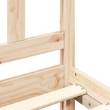 Bed Frame without Mattress Small Double Solid Wood Pine 3193891