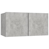 6 Piece TV Cabinet Set Concrete Grey Engineered Wood 3079080