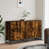 Sideboard Smoked Oak 134x35x76 cm Engineered Wood 3300817
