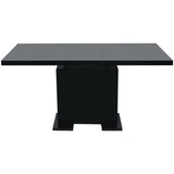 Extendable Dining Table High Gloss Black 243549