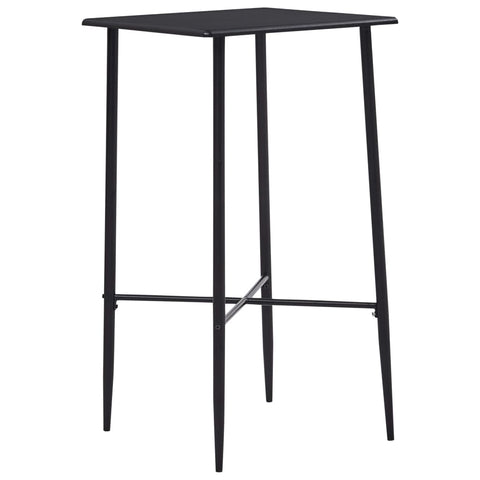 ZNTS Bar Table Black 60x60x111 cm MDF 281549