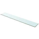 Shelves 2 pcs Panel Glass Clear 100x15 cm 3051583