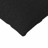 Sofa Pillows 2 pcs Black 200 x 40 cm Fabric 42013870