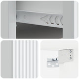 Wall-Mounted Bedside Cabinet 2 pcs White 33 x 34.5 x 20 cm 898426
