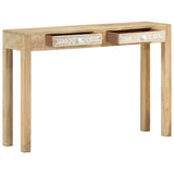 Console Table 110x30x75 cm Solid Bleached Wood Mango 351617