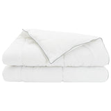 Duvet and Bed Pillow Set White 140 x 200 cm Bamboo Fiber 42041949