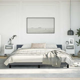 Bed Frame without Mattress Dark Grey King Velvet 347610