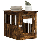 Dog Crate Furniture Smoked Oak 55x75x65 cm Engineered Wood 838320