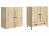 Cabinet Set 2 pcs Sonoma Oak Engineered Wood 3416855