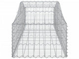 Arched Gabion Baskets 5 pcs 200x50x40/60 cm Galvanised Iron 3145580