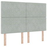 ZNTS Bed Frame Light Grey 160x200 cm Velvet 3344885