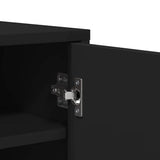808919 Shoe Cabinet Black 60x35x70 cm Engineered Wood