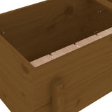 Garden Raised Bed Honey Brown 121x50x57 cm Solid Wood Pine 825229
