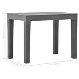 48782 Garden Benches 2 pcs Mocca Plastic