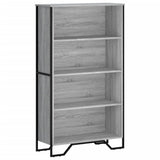 Bookcase Grey Sonoma 80x31x137,5 cm Engineered Wood 848632