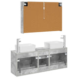 Bathroom Furniture Set 4 pcs Concrete Grey 3406866